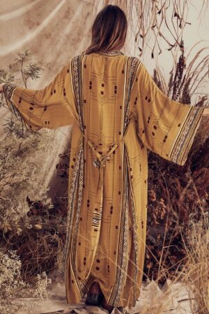 Yellow Beach Tunic Cover-up - Kimono Beachwear