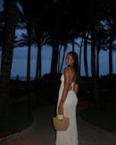 White Knit Cut-Out Tassel Beach Maxi Dress - Bodycon Swimsuit Cover-Up