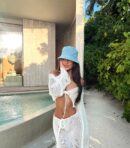 Lace Up Bell Sleeve Beachwear Set Summer 2025