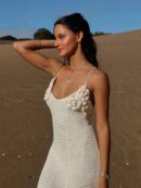 Beige Spaghetti Strap Maxi Dress – Sexy Beach Dress 2025