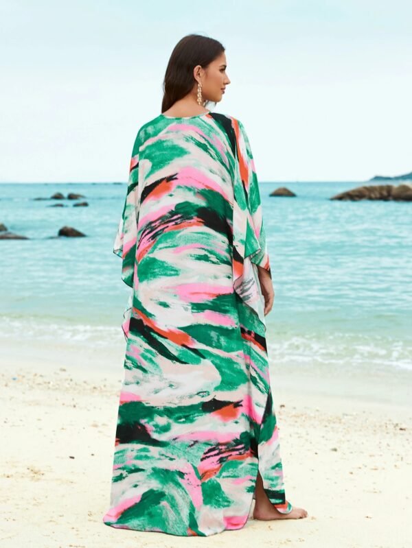 Boho Kaftan Maxi Dress – Plus Size Beach Cover Up for Women - Image 4